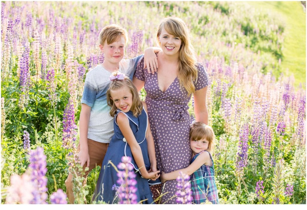 Sunny Lupine Family Session