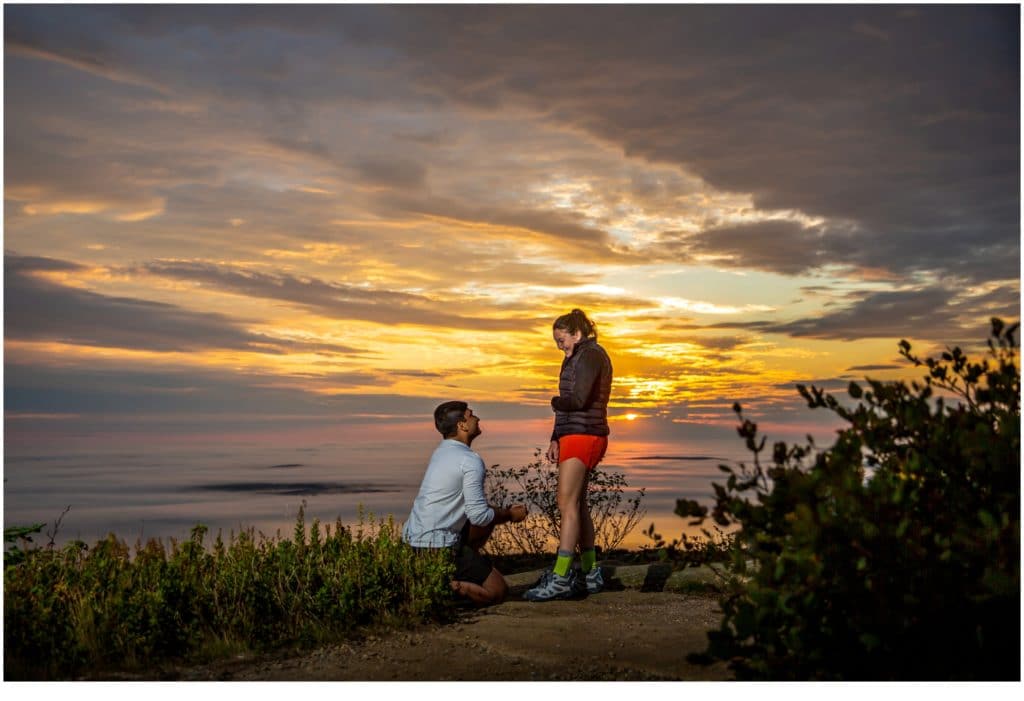 Cadillac Mountain Sunrise Proposal